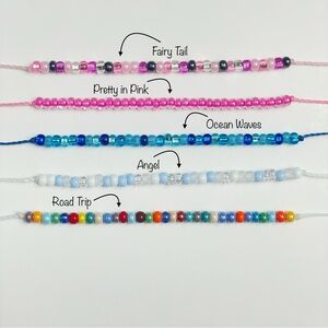 Handmade Seed Bead Bracelet: Adjustable Macrame Cord Friendship Jewelry